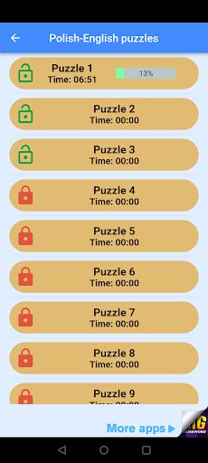 Dual-Language Crosswords - Screenshot 4