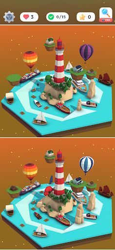 Differences 3D Puzzle Game - Screenshot 4