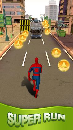 Spider Hero Man Endless Subway - Screenshot 4