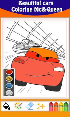 Lightning car Coloring book - Screenshot 1
