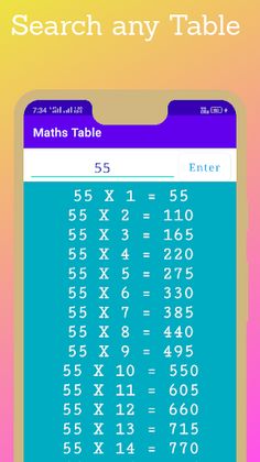 Maths Table - Maths table & Qu - Screenshot 2