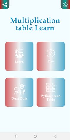 Multiplication table Learn - Screenshot 1