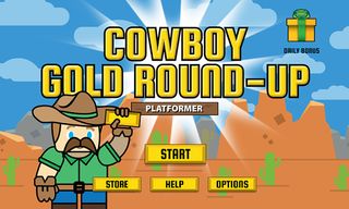 Cowboy Gold Round-Up Platforme - Screenshot 1