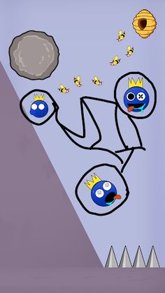 Save the Rainbow Blue Monster - Screenshot 4