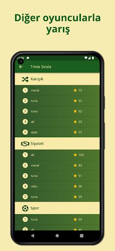 Trivia Sırala - Screenshot 4