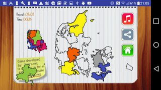 Denmark Map Puzzle Game Free - Screenshot 2
