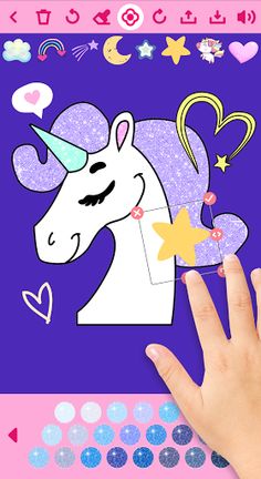 Unicorn Coloring Book - Screenshot 1