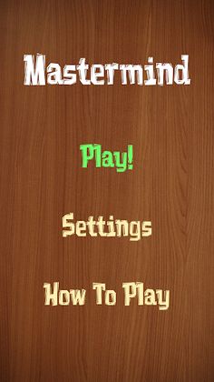 Mastermind - Code breaker (Col - Screenshot 1