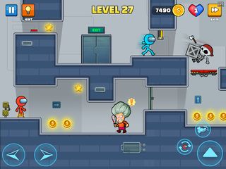 Red and Blue Stickman Game - Screenshot 3