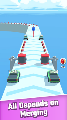 Merge Car Run - Evolution Race - Screenshot 3