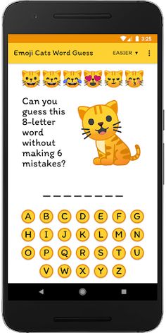 Emoji Cats Word Guess - Screenshot 1