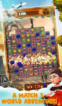 Match 3 World Adventure - City - Screenshot 2