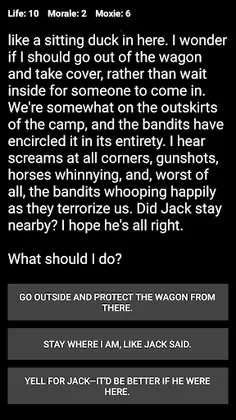 Choices of the Oregon Trail - Screenshot 1