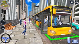 Metro Bus Taxi Driving Games - Screenshot 1