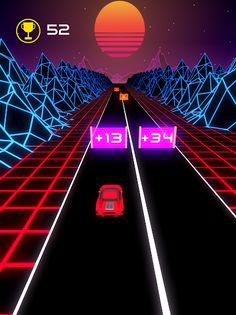 Top Neon Rush - Screenshot 2