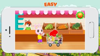Fruits and vegetables puzzle - Screenshot 1