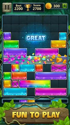 Block Drop Puzzle Jewel - Screenshot 1