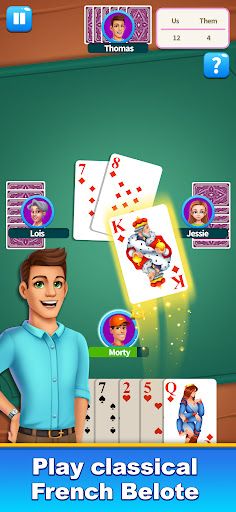 King of Belote Card Game - Screenshot 1