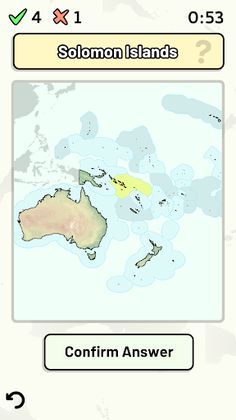Countries of Oceania Quiz - Screenshot 1