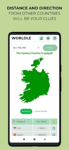 Worldle - Guess the Country - Screenshot 2