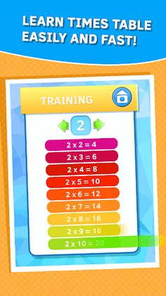 Learn times tables games - Screenshot 1