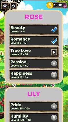 Flower crossword puzzle games - Screenshot 2