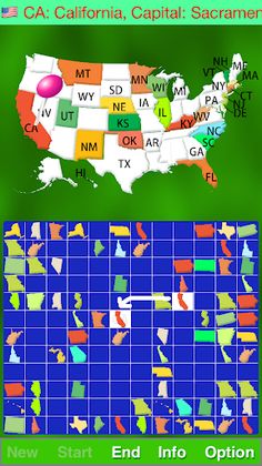 Map Solitaire - USA - Screenshot 2