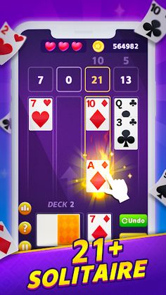 21 craft: blackjack solitaire - Screenshot 1