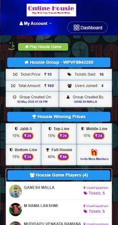 Housie OnlineHouseFull Tambola - Screenshot 2