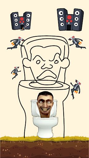 Toilet Man Rescue: Draw Puzzle - Screenshot 2