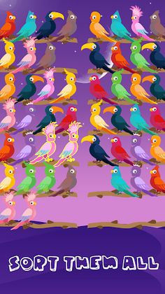 Bird Sort Puzzle - Color Sort - Screenshot 1