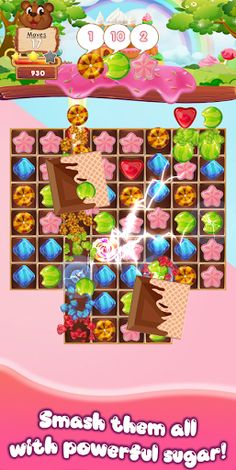 Sweet Sugar Match 3 Puzzle - Screenshot 2