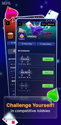Spades & Gin Rummy Cards - MPL - Screenshot 1