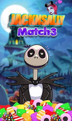 Jack Skellington Match 3 game - Screenshot 1