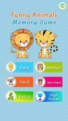 Funny Animals Memory Game - Screenshot 1