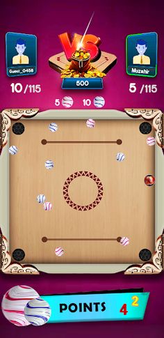 Carrom board Marble Clash - Screenshot 3