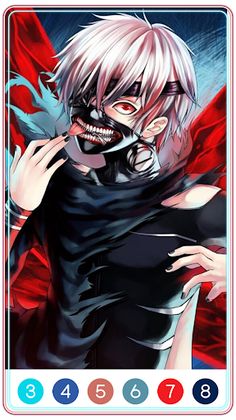 Tokyo Ghoul Paint by Number - Screenshot 1