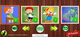 Admirable Cartoons Puzzles - Screenshot 1