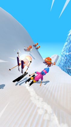 Snow Crash - Mega Winter Race - Screenshot 2