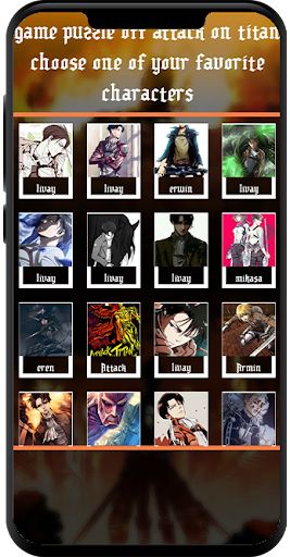 Attack on titan puzzle game - Screenshot 3