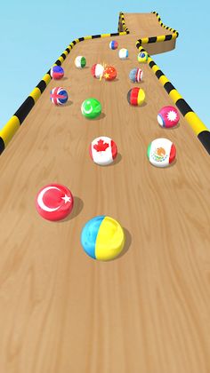 Marble Run 3D - Country Balls - Screenshot 4