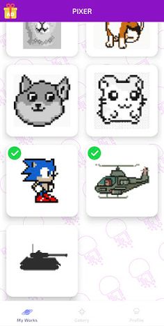 Pixer-free coloring game by nu - Screenshot 1