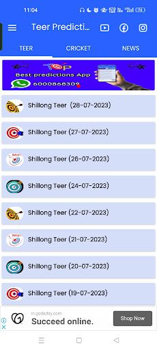 Teer Predictions - Screenshot 1