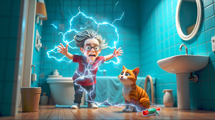 Cat Chaos: Granny House - Screenshot 3