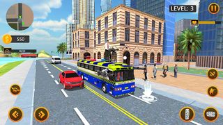 Flying police Bus Public Trans - Screenshot 3
