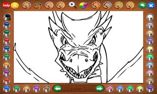 Coloring Book 25: Dragon Attac - Screenshot 3
