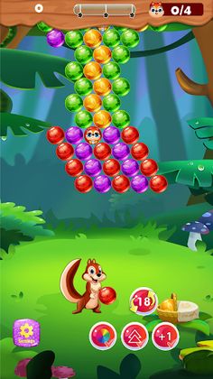 Squirrel Bubble Shooter - Screenshot 2