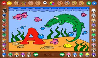 Coloring Book 24: Animal ABCs - Screenshot 1