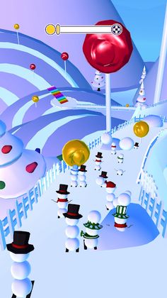 Snowman Rush - Screenshot 2