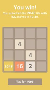 2048 by Gabriele Cirulli - Screenshot 3